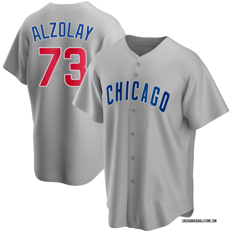 Adbert Alzolay Men's Chicago Cubs Alternate Jersey - Black Golden Replica