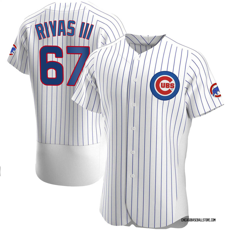 Alfonso Rivas III Men's Chicago Cubs Home Jersey - White Replica