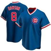 Andre Dawson Men's Chicago Cubs Road Cooperstown Collection Jersey - Royal Replica