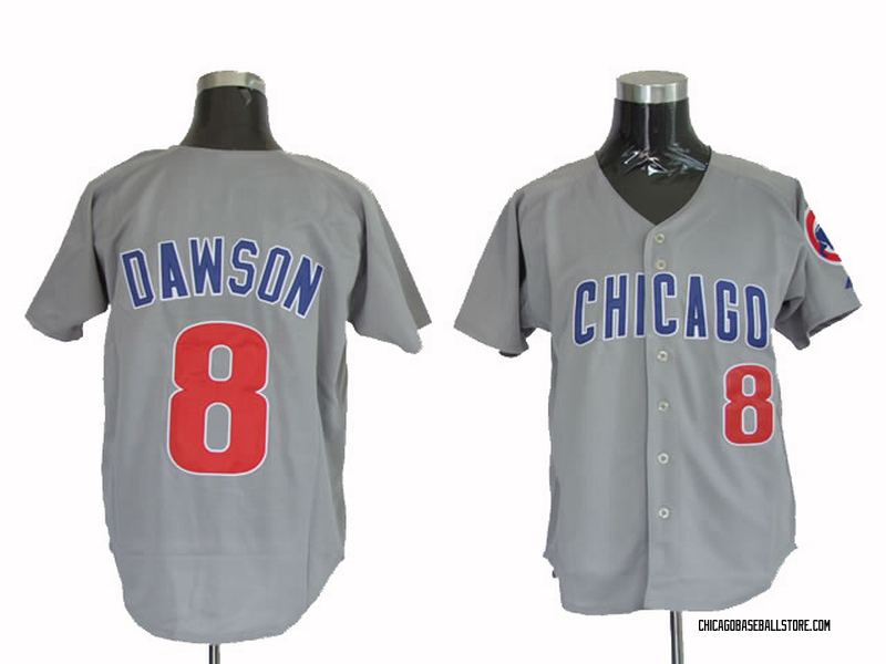 Andre Dawson Men's Chicago Cubs Throwback Jersey - Grey Authentic