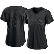 Andre Dawson Women's Chicago Cubs Pitch Fashion Jersey - Black Authentic