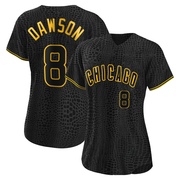 Andre Dawson Women's Chicago Cubs Snake Skin City Jersey - Black Authentic