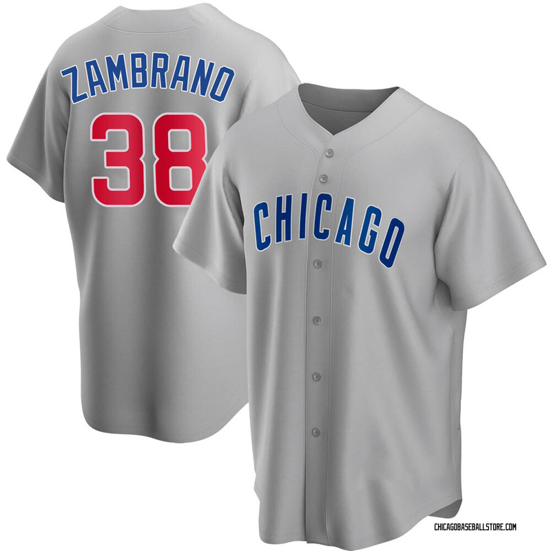 Carlos Zambrano Youth Chicago Cubs Road Jersey - Gray Replica
