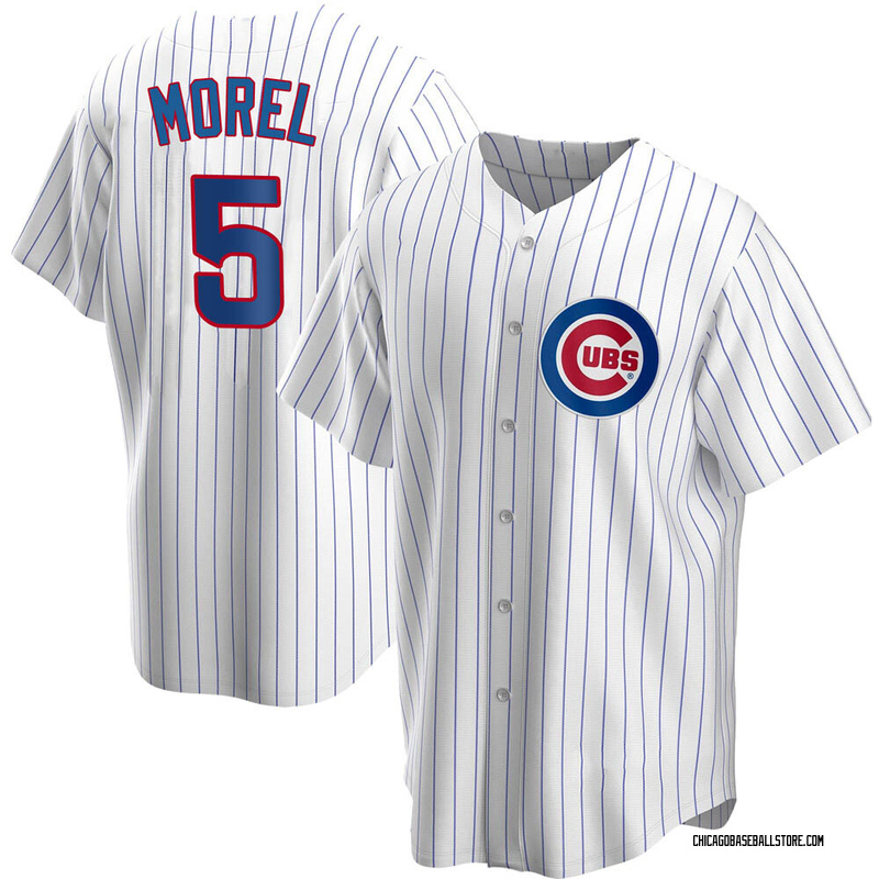 Christopher Morel Chicago Cubs Women's Red RBI Slim Fit V-Neck T-Shirt 