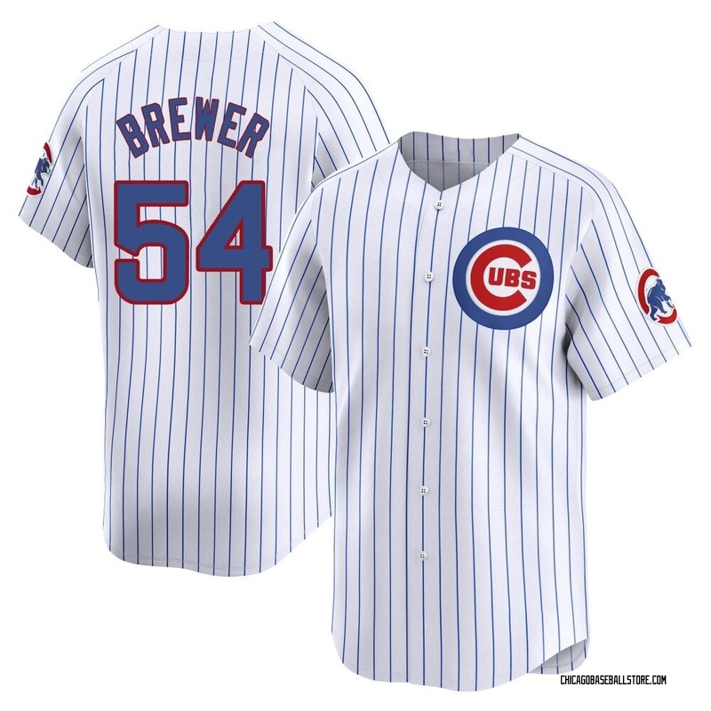 Colten Brewer Men's Chicago Cubs Home Jersey - White Limited