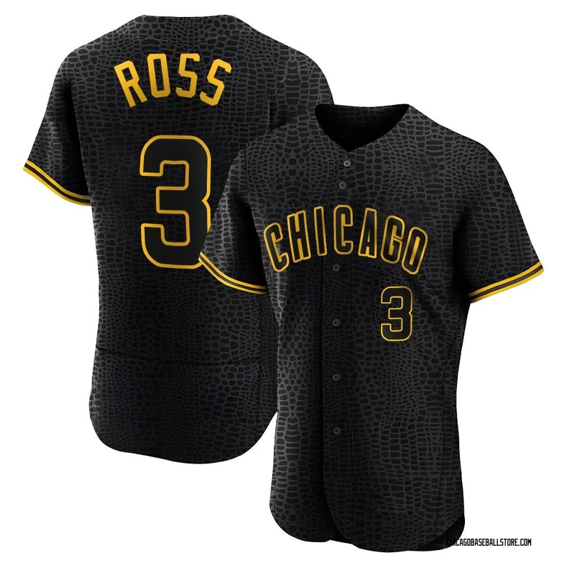 Youth Majestic Chicago Cubs #3 David Ross Authentic Green Salute to Service  MLB Jersey