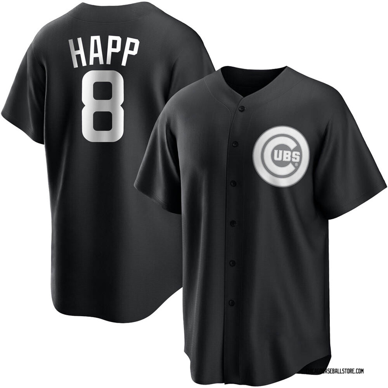 Ian Happ Youth Chicago Cubs Jersey - Black/White Replica