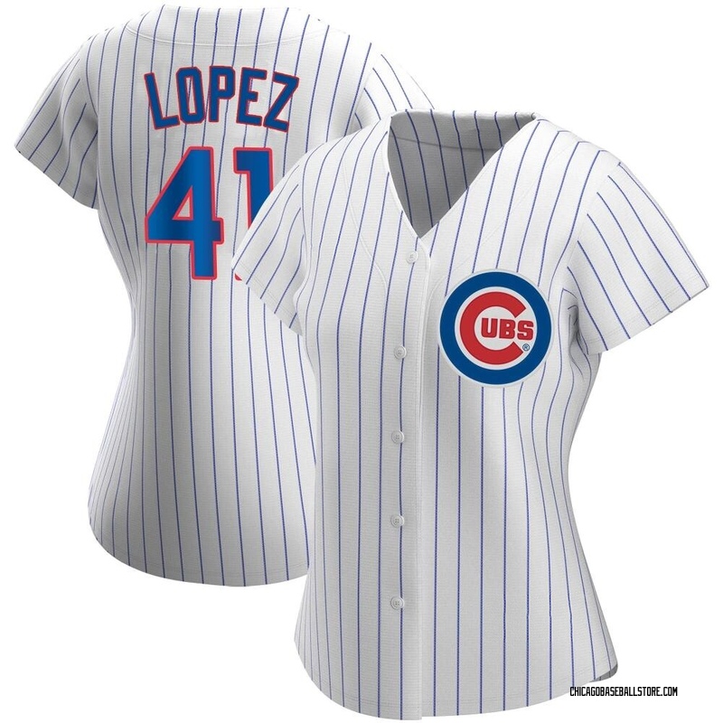 Jorge Lopez Women's Chicago Cubs Home Jersey - White Authentic