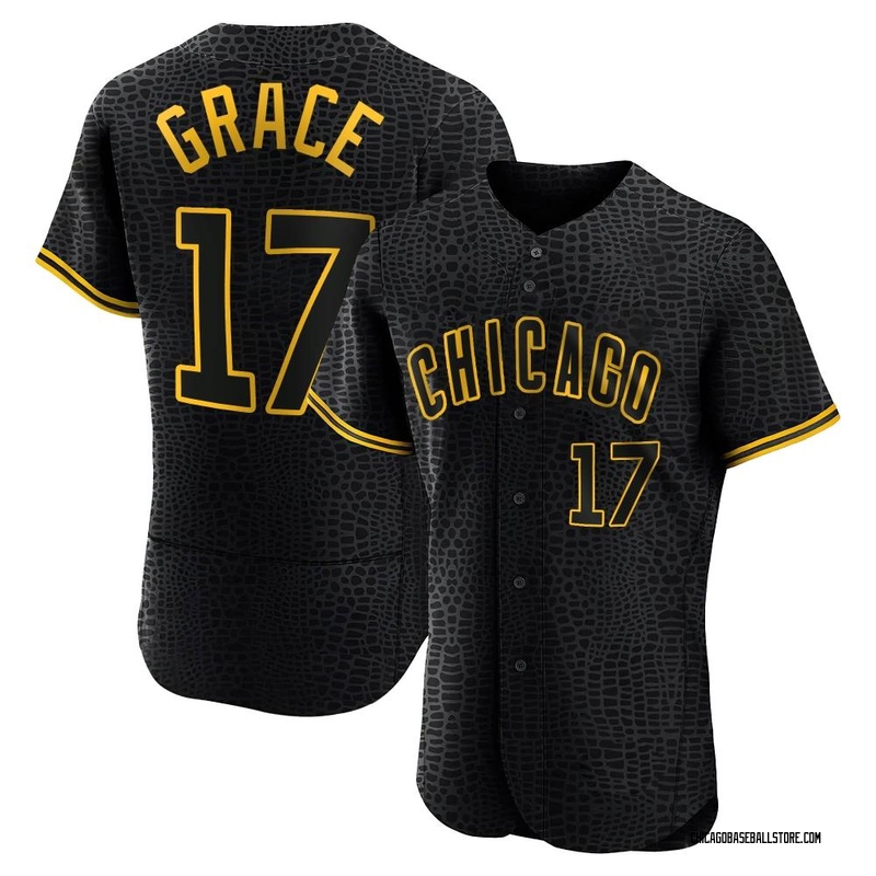 MARK GRACE  Chicago Cubs 1990 Away Majestic Baseball Throwback Jersey