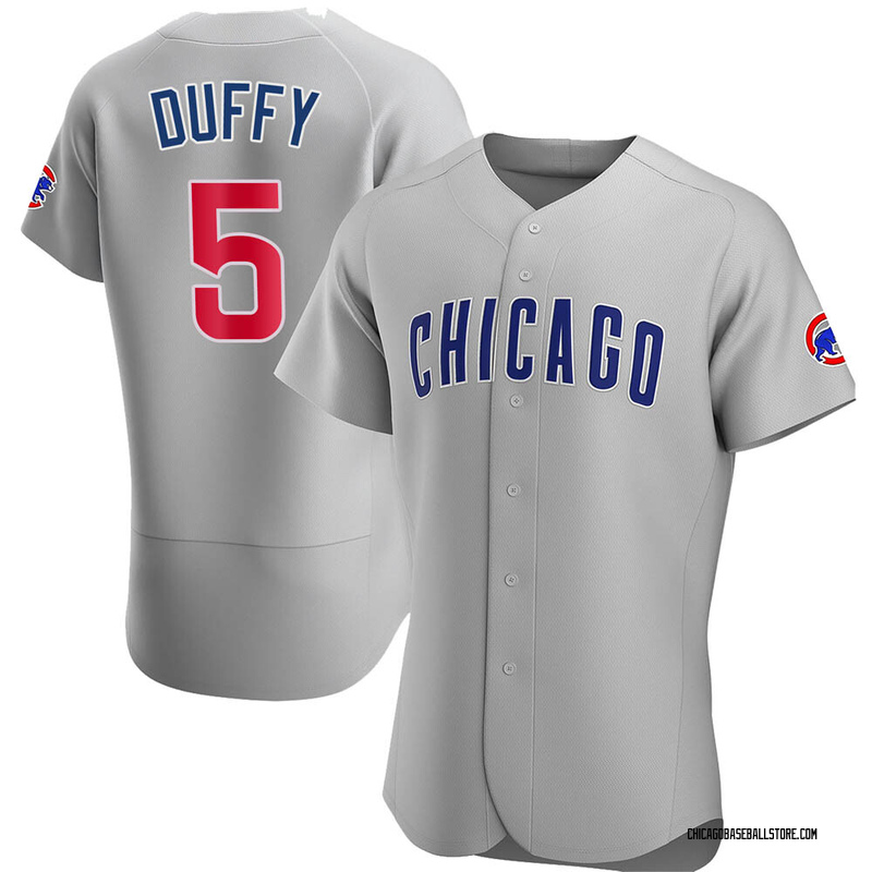 Matt Duffy Men's Chicago Cubs Road Jersey - Gray Authentic