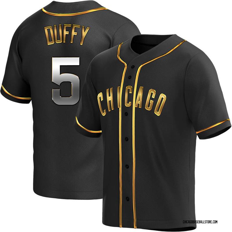 Matt Duffy Youth Chicago Cubs Alternate Jersey - Black Golden Replica
