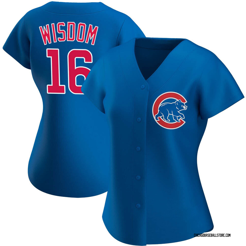 Youth Patrick Wisdom Royal Chicago Cubs Player Logo Jersey Size: 2XL