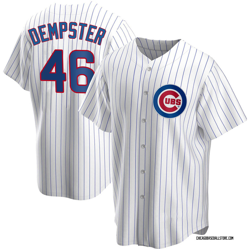 Buy MLB Men's Chicago Cubs Ryan Dempster White/Royal Pinstrp Home