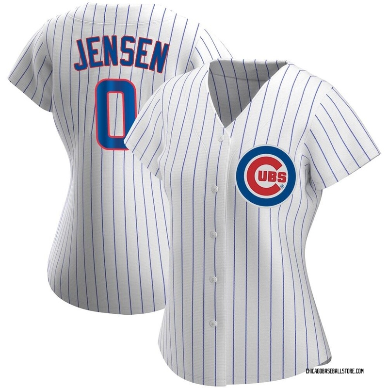 Chicago Cubs Home Pinstripe Men's Custom Replica Jersey, 51% OFF