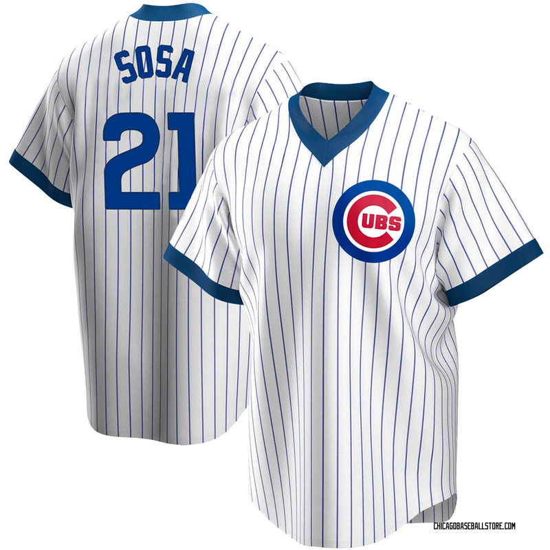 Sammy Sosa Men's Chicago Cubs Home Cooperstown Collection Jersey - White  Replica